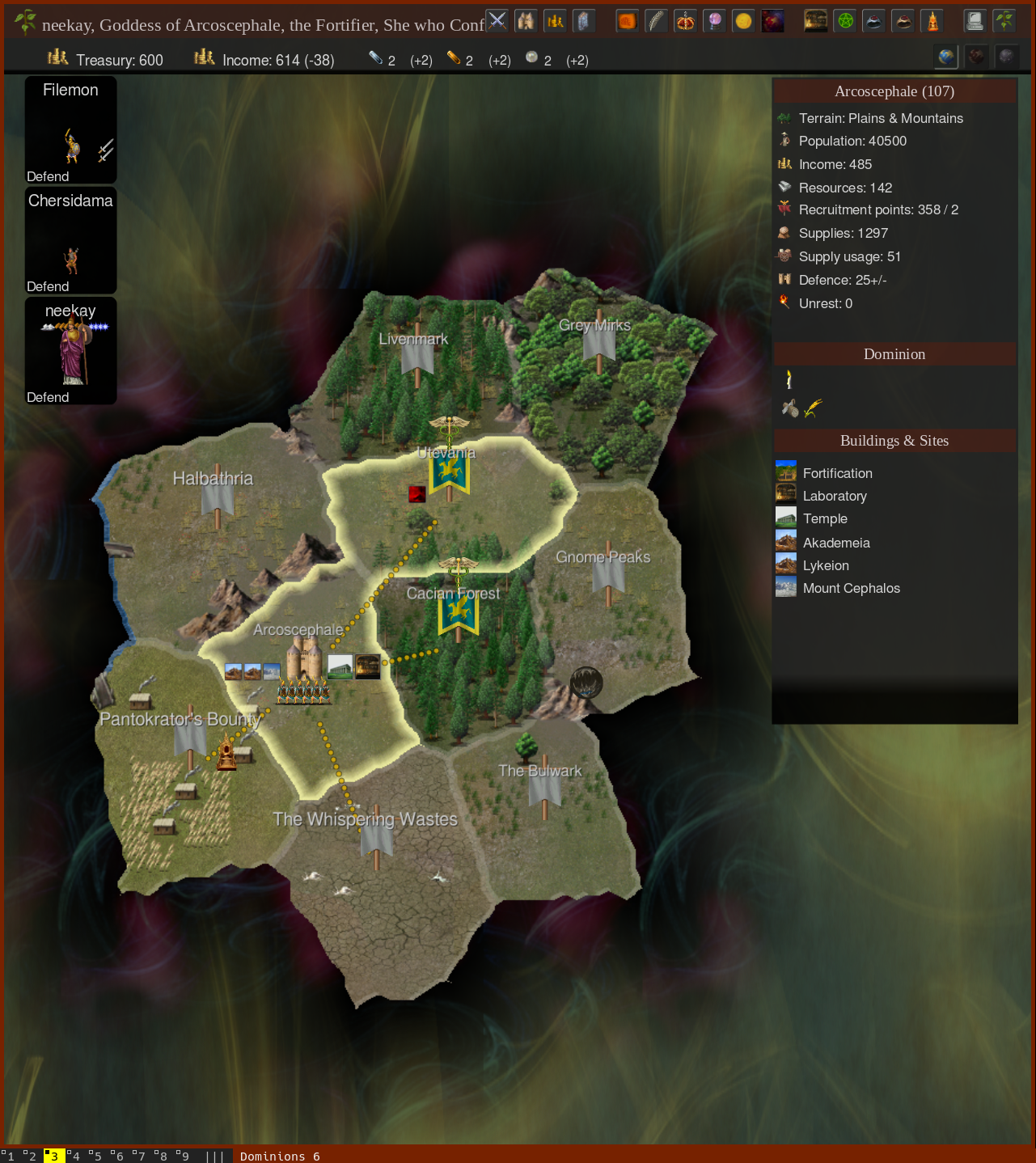 a picture of a dominions6 game.