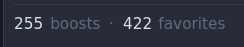 255 boosts  422 favorites