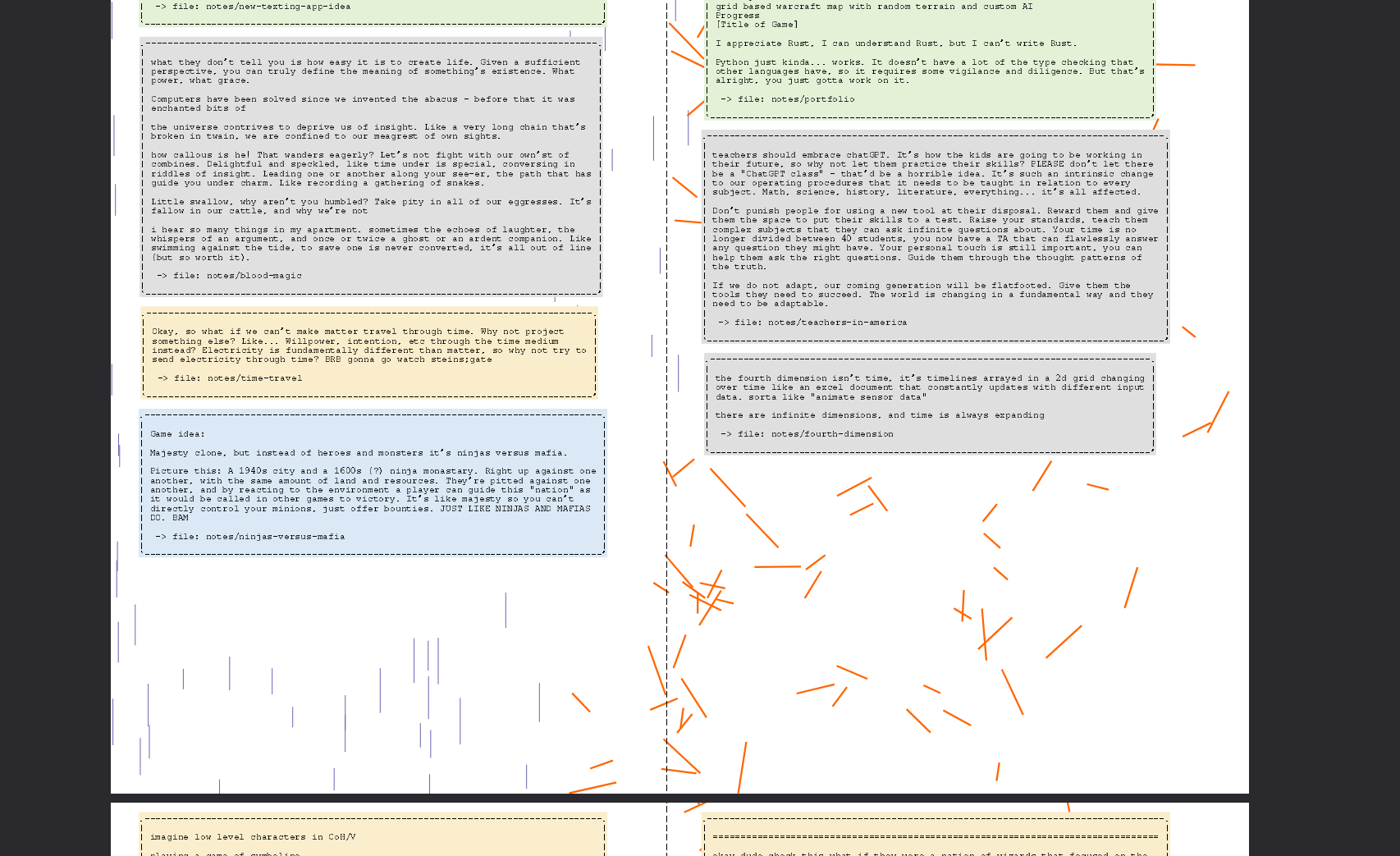 picture of a document with algorithmically generated art