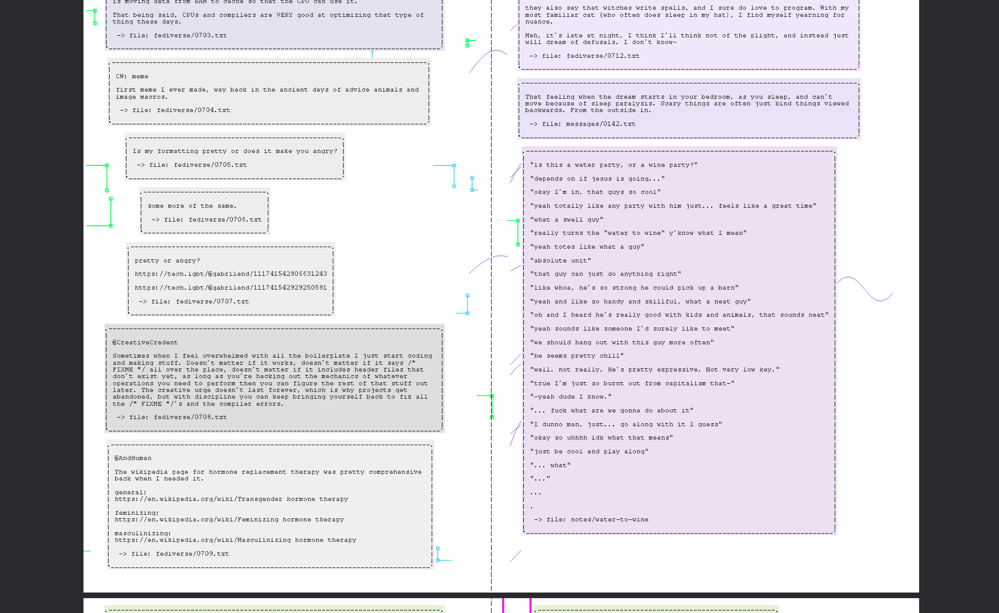 picture of a document with algorithmically generated art