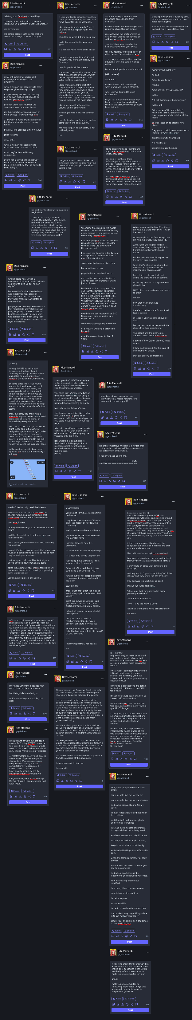 a bunch of un-posted fediverse messages